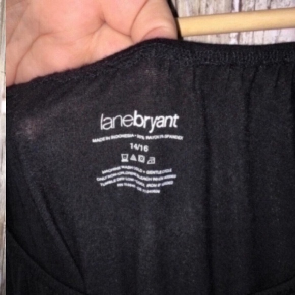 Lane Bryant Black Flowy Blouse - Picture 2 of 4